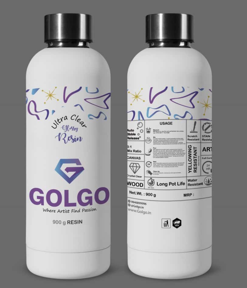 Golgo Crystal Clear Art Resin Kit 1.2 kg (1200 grm) – Golgo Resins
